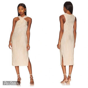 Song of Style Nalani Midi Dress in Ivory Sz M